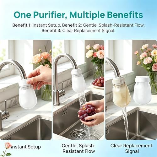 50/100 PCS Faucet Filter Bag, Faucet Filter Cotton Bag for Kitchen Sink, Universal Splash-Proof Faucets Filters Cotton Bags Replacement for Cold and Hot Water Faucet Removes Impurities(50Pcs) - Image 6