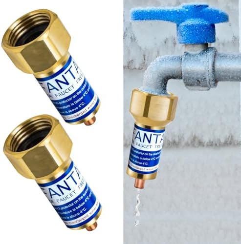 2 Pcs Outdoor Faucet Freeze Protector, Brass Spigot Covers with Tape by Fantang