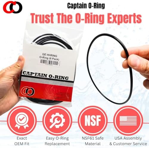 Replacement HHRING / WS03X10054 O-Rings for GE GXWH30C, GXWH35F, GNWH38F, GNWH38S, GXWH40L Whole House Filters by Captain O-Ring LLC (6 Pack) - Image 7