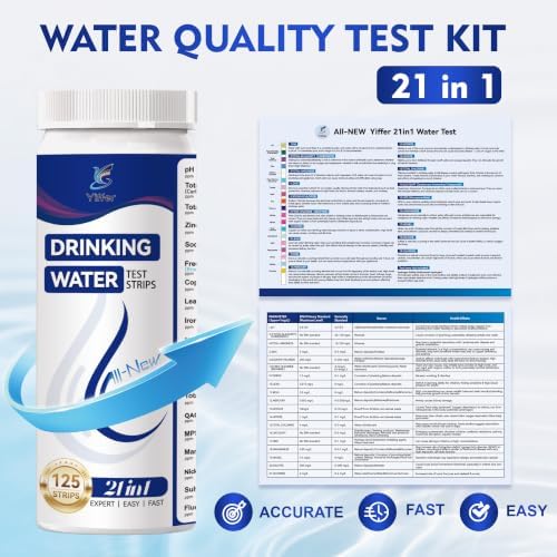 21-in-1 Drinking Water Test Strips, 125ct for Well & Tap - Image 6
