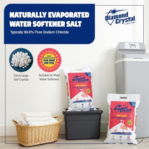 Diamond Crystal 4 Pack Sun Gems Water Softener Super Coarse Salt, 40 Pounds - Image 3