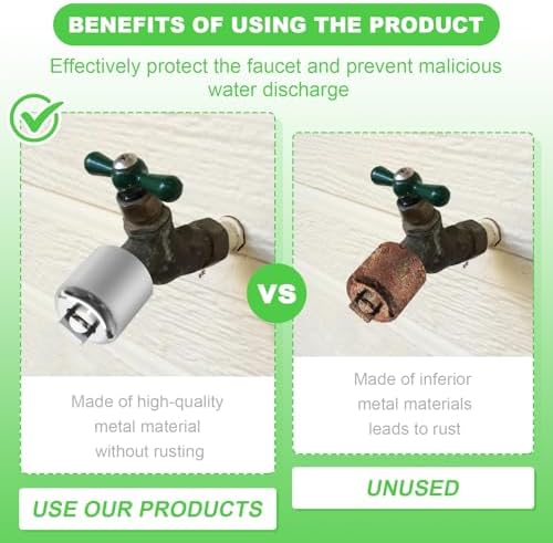 2-Pack DSL-1 Outdoor Faucet Lock for 3/4" Hose Bib Spigot - Image 5