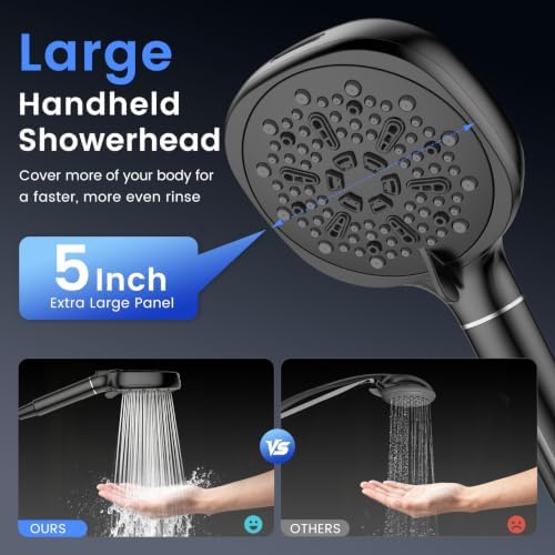 Filtered Shower Head with Handheld, High Pressure Shower Head with Filters - Image 3