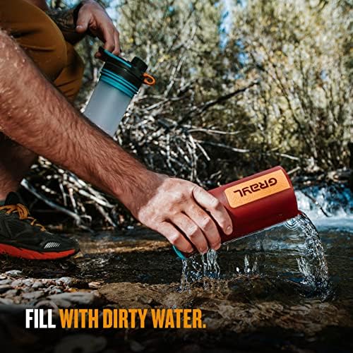 GRAYL GeoPress 24 oz Water Purifier & Water Filter Bottle, Wanderer Red - Image 6