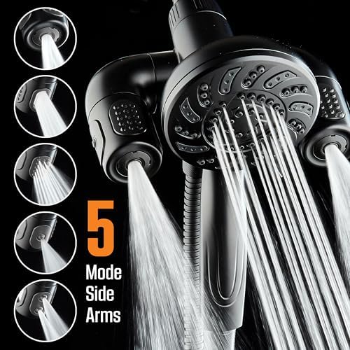 AquaDance High Pressure 156-mode Handheld Shower Head Combo with Hydro Arms - Image 5