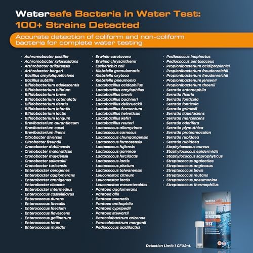 Watersafe® Bacteria Water Test Kit – USA-Made – Results as Fast as 6 Hours – Detects Coliform (Inc. E. coli) & Non-Coliform Bacteria in Drinking, Well & Tap Water – Lab-Quality Testing – 12 Pack - Image 4