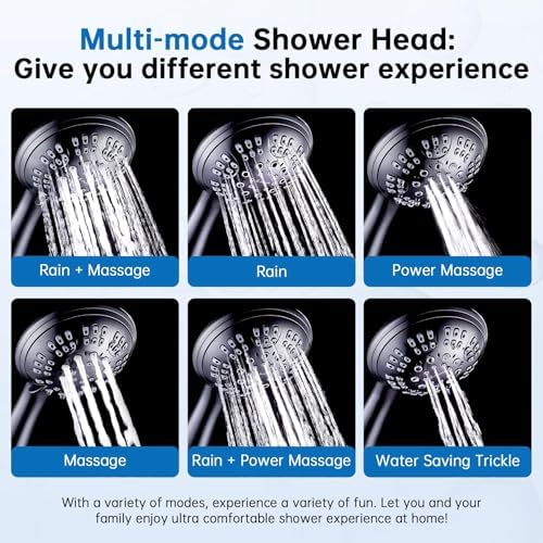 G-Promise Shower Head with Metal Shower Holder and Long Hose - Image 2