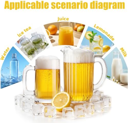 Plastic Beer Pitcher with Handle for Water Tea - Image 7