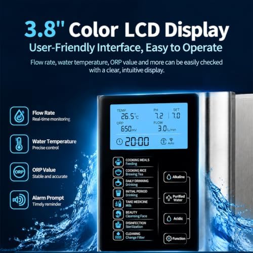 Alkaline Water Ionizer with LCD Display White - Image 4