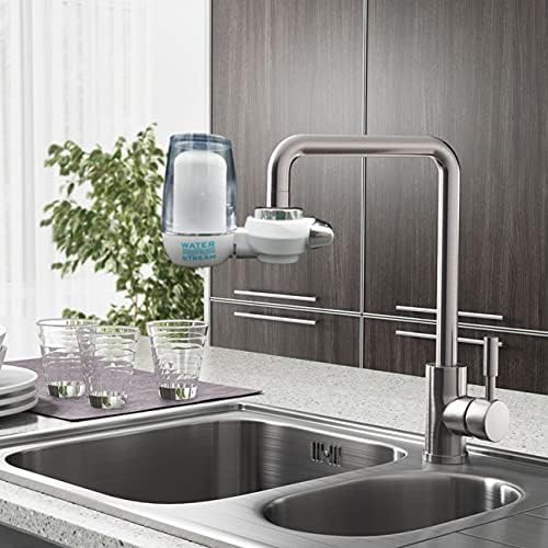 Water Stream by Little Luxury, Luxury Home Tap Water Filter, Ceramic & Carbon Filter (1 Filter Included), Reduces Lead, Chlorine & More, Fits Standard Faucets, Vertical Faucet Mount, Refreshing Water - Image 4