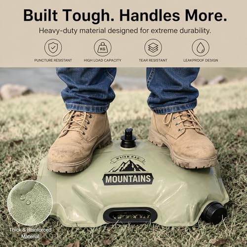 Collapsible Water Container Portable Water Jug with Spigot for Camping, Foldable Hiking Gear, Leakproof Liquid Carrier for Hiking, Travel, Emergency Preparedness, Outdoor Use (4 Pack 2 Gallon) - Image 5