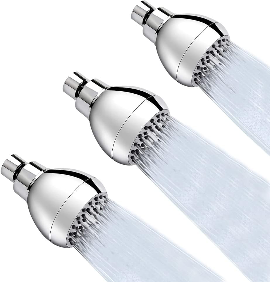 High Pressure Fixed Shower Head 3 Inch Saving Water Chrome Anti-leak Shower Head For Powerful Water Rain Easy Installation for Relaxing and Comfortable Shower Experience by CHMING