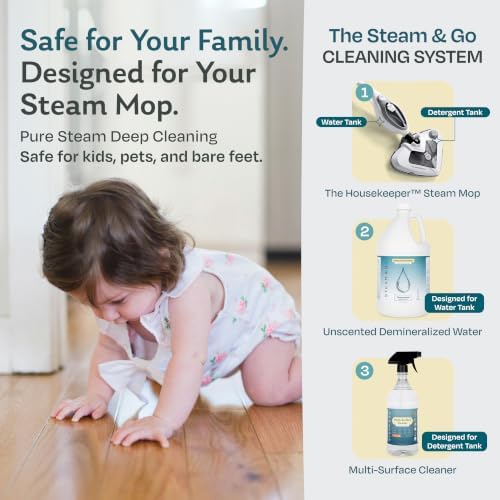 Steam & Go Unscented Demineralized Water for Steam Mop, 4 x 1 Gallon Jugs - Image 6