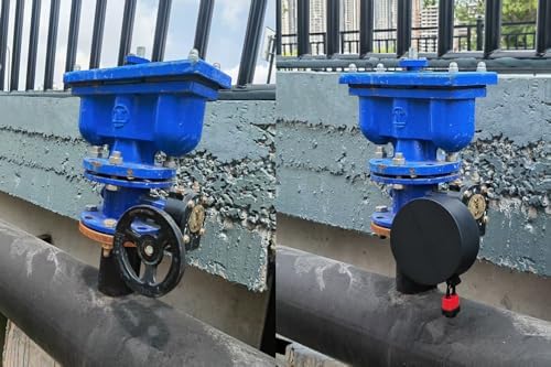 Water Spigot Lock,Tamper-Proof and Weather Resistant, fits 1.5" to 6" handwheels. Ideal Protective Cover for Industrial Pipeline gate valves Indoor and Outdoor. - Image 6