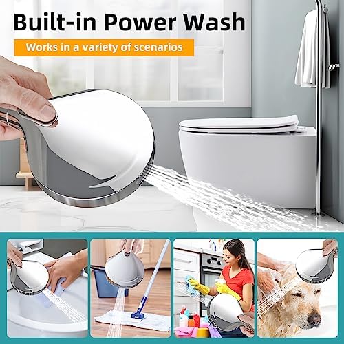 Filtered Shower Head with Handheld - High Pressure 9 Spray Modes Showerhead with 16-Stage Water Softener for Hard Water - Purifying Detachable Hand Held Shower Head, Chrome - Image 4