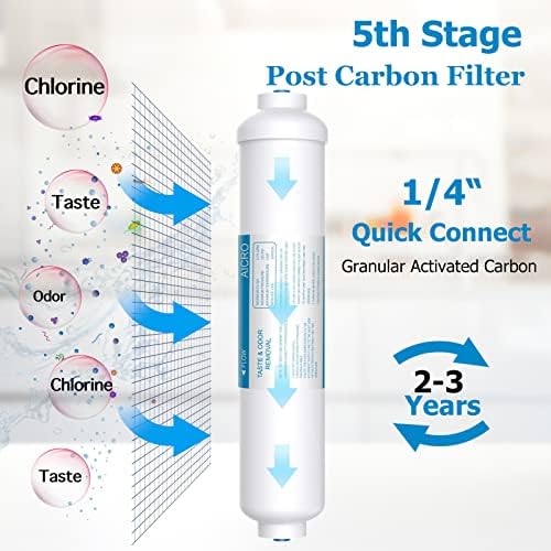 5 Stage 75 GPD RO Water Filter Set Replacement Fit for APEC Reverse Osmosis - Image 6