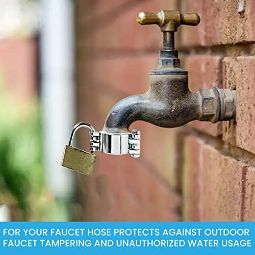 NUSET Water Faucet Lock - Water Spigot Lock for Garden Hose Bib Lock, Chrome, 2895-2, 2 Pack - Image 7