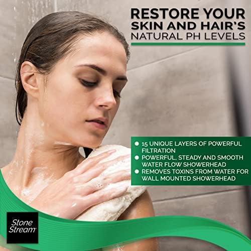 StoneStream Filtered Shower Head + 15 Stage Hard Water Shower Filter Combo - Image 4