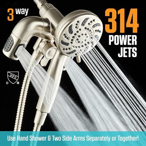 AquaDance High Pressure 156-mode Handheld Shower Head Combo with Hydro Arms - Image 4