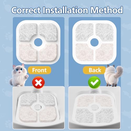 25 Pack Cat Fountain Filter Compatible With Catit PIXI Drinking Fountain - Image 4
