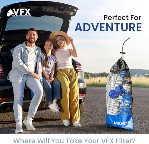 VFX All-in-One Portable Water Filter, Gravity System for Camping & Hiking - Image 6