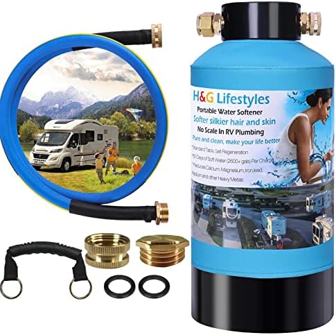 H&G lifestyles Portable Water Softener for RV 5A Food-Grade by HGLifestyles