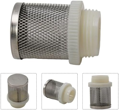 Garden Rainwater Filtration System Stainless Steel Suction Strainer Basket for Water Storage Barrels and Hose Pumps, Mesh Filter with 1/2 Inch and 3/4 Inch Thread Adapters(3/4inch) - Image 4
