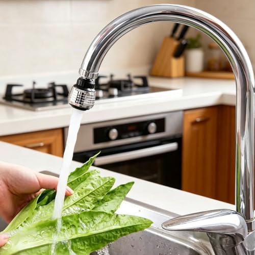 360° Rotate Swivel Water Saving Tap Aerator Diffuser Faucet Nozzle Filter Adapter, Fit M22 M24 Kitchen Sink & Utility Faucets - Image 4
