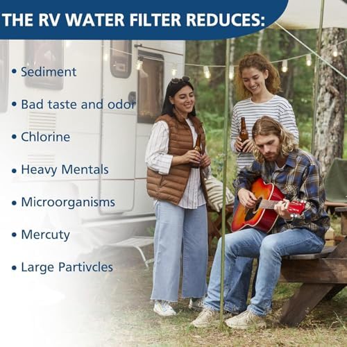 4-Pack RV Inline Water Filter with KDF&GAC for Fresh Drinking Water - Image 3