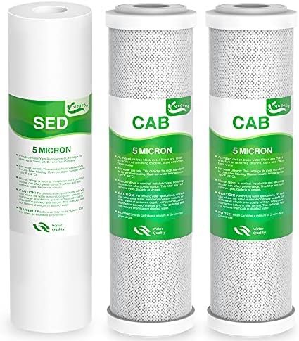 3-Stage Pre-Filter Fit for APEC RO System, Water Filter Replacement Set by Vegebe