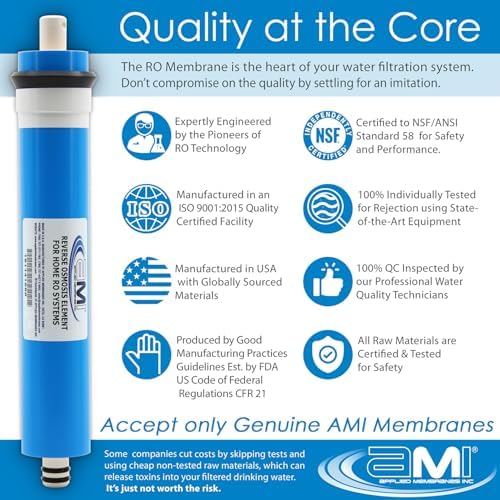 AMI 100 GPD Reverse Osmosis Membrane, RO Membrane Filter Replacement, 10-Pk - Image 5