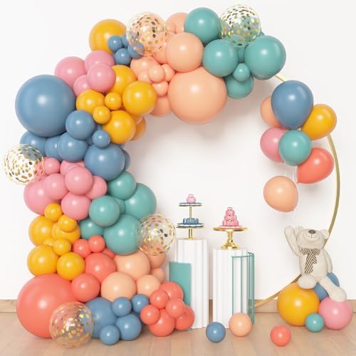 Amandir 153pcs Boho Rainbow Balloon Arch Garland Kit Different Sizes - Image 2