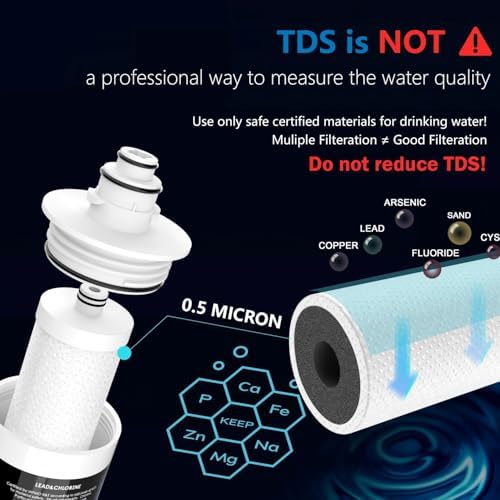 Frizzlife Under Sink Water Filter System-NSF/ANSI 53&42 Certified High Capacity Direct Connect Under Counter Drinking Water Filtration System-0.5 Micron Reduces Lead, Chlorine, Bad Taste & Odor - Image 3