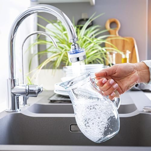 10 Pack Sink Water Faucet Filter Cartridge Replacements, Faucet Water Filter Replacements for Faucet Kitchen Bathroom Sink Filter Removes Chlorine Fluoride Heavy Metals Hard Water - Image 7