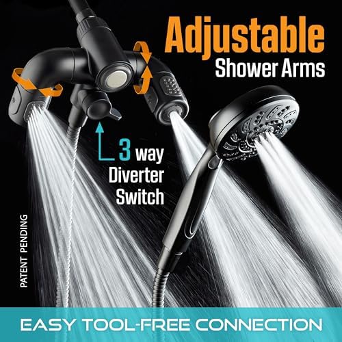 AquaDance High Pressure 156-mode Handheld Shower Head Combo with Hydro Arms - Image 7