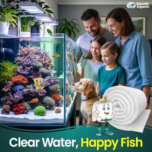 Aquatic Experts Aquarium Filter Floss for Fish Tank Filters - FilterFirst Aquarium Filter Pad - Media Roll for Crystal Clear Water, 3/4" - 1" Thick (24 Inch Wide, 72 Inch Long) - Image 2