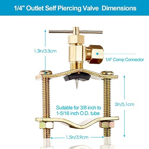 Ice Maker Water Line Kit - 25FT 1/4In O.D.Water Line with Self Piercing Valve and Quick Fittings + Inline Water Filter(1 Pack) - Image 6