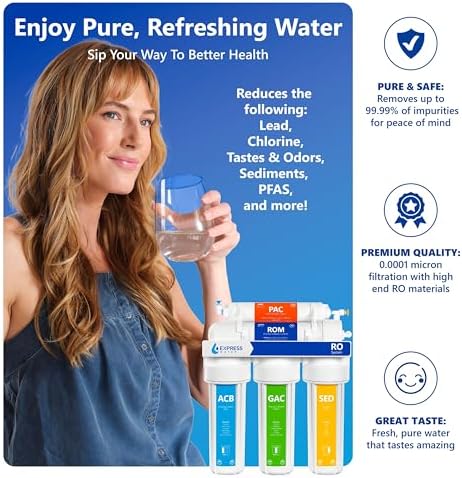 Express Water RO10M, 5-Stage Reverse Osmosis Water Filter System, 100 GPD - Image 3