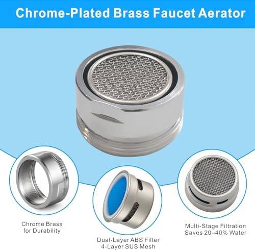 9 Pack Kitchen Faucet Aerator, 15/16" External Thread Sink Aerator - Image 5