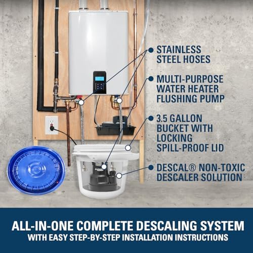 Superior Pump 91660 Tankless Water Heater Descaler Pump Kit with Non-toxic Descaler Solution, 3.5 Gallon, Deluxe - Image 6