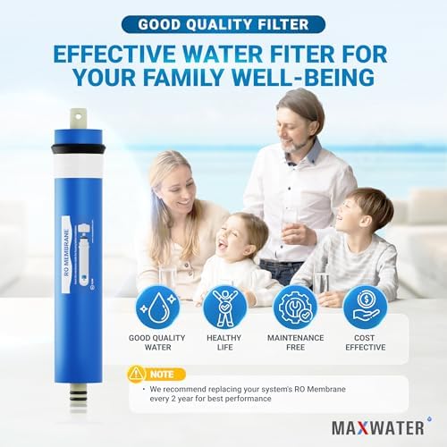 100 GPD Reverse Osmosis RO Membrane Under Sink Drinking Water Filter Purifier System, Universal Fit Replacement Cartridge for FLTMEME50, MC7, WP560018, TW30-1812-50 - Image 7