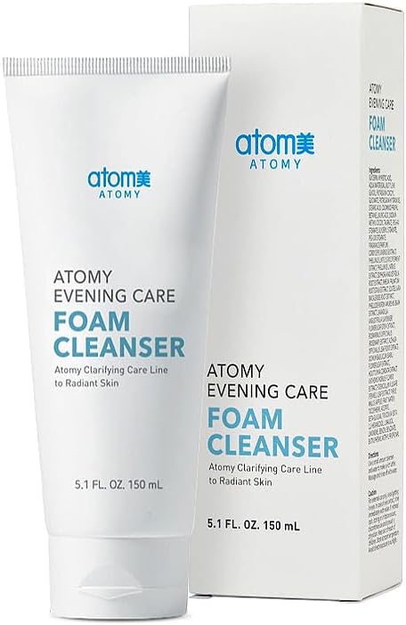 A.T.O.M.Y Evening Care Foam Cleanser, Moisturizing Face Wash with Natural Extracts, 5.1 Fl Oz by Unknown