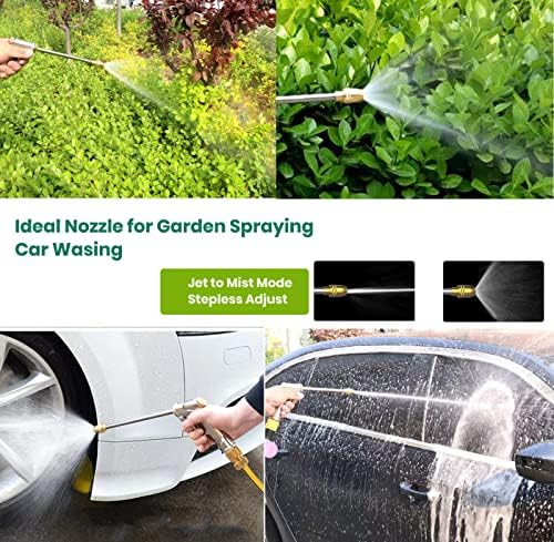 Garden Hose Nozzle, High Pressure Water Hose Nozzle Sprayer Head,fits 3/4” Garden Hose Thread,for Lawn & Garden,Washing Cars,Watering Garden,Cleaning,Showering Dogs&Pets - Image 5