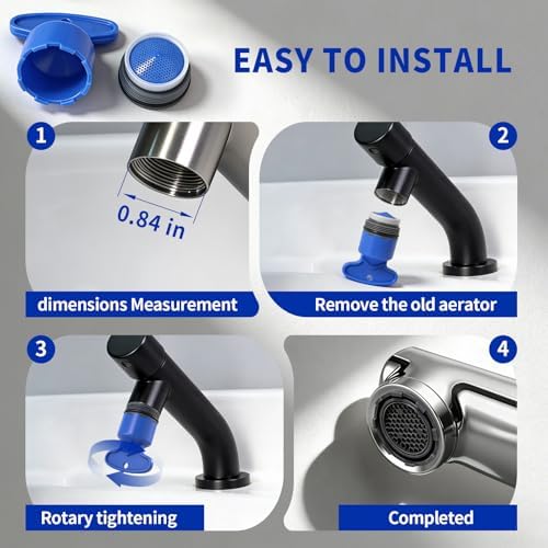 Faucet Aerator (M21.5 male thread) for Delta RP53998,With Removal (2Pcs) - Image 3