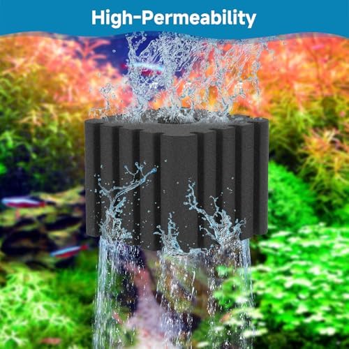 AQQA Aquarium Sponge Filter Replacement Sponges for AQ046-M (2 Pack) - Image 5