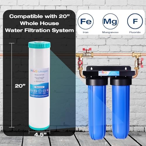 H&G Lifestyles Iron Filter Whole House Water Filter Cartridge Replacement - Image 2