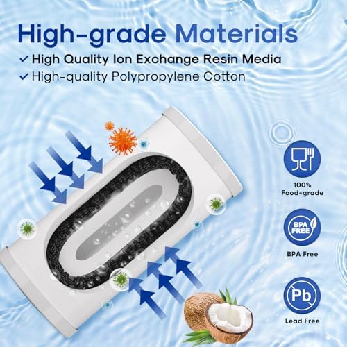 ICEPURE 5 Micron 10" x 4.5" Whole House Sediment and Iron Manganese Resin Water Filter Compatible with GE FXHTC, GXWH40L, RFC-BBSA W50PEHD Whirlpool WHKF-GD25BB GXWH35F GNWH38S Dupont WFHD13001, 1PACK - Image 4