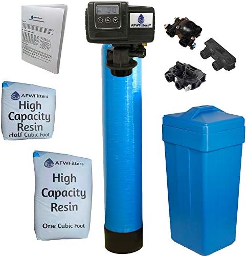 AFWFilters 1.5 Cubic Foot 48k Whole Home Water Softener with High Capacity Resin, 3/4" by Abundant+Flow+Water+Systems