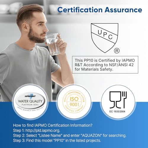 PUREPLUS 20 Micron 10"x2.5" Whole House Sediment Water Filter PP10 4 Pack - Image 2