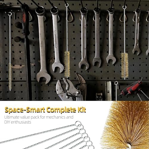 7Pcs Brass Wire Brush,Tube Brushes Set,Bottle Brush - Image 6